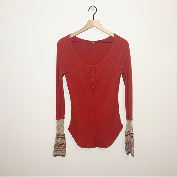 Free People Newbie Thermal Ski Lodge Henley - Picture 2 of 5